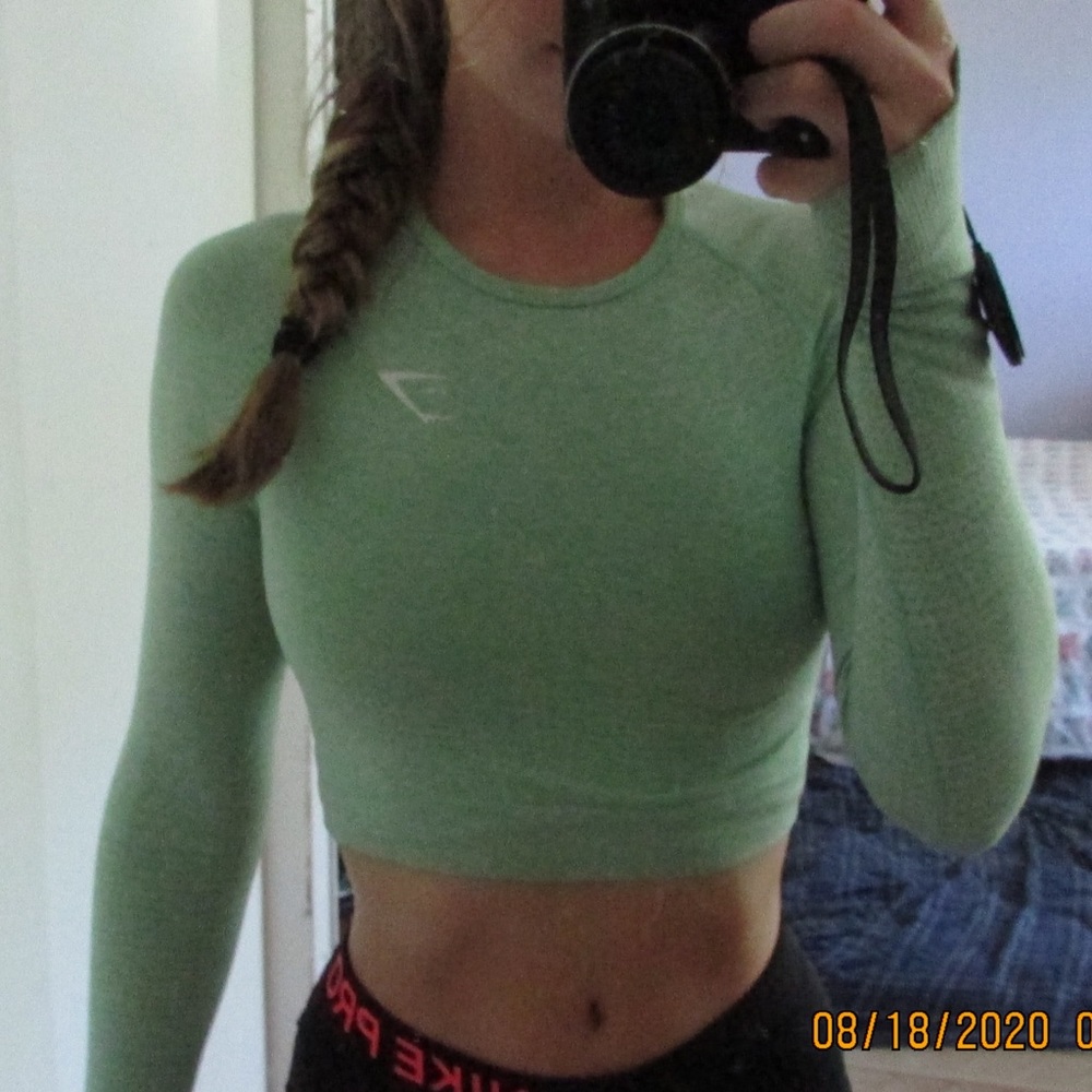 Gymshark vital seamless long sleeve crop top